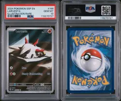 Larvesta 196/191 Pokemon S&V Surging Sparks Illustration Rare PSA 10 GEM MINT - Image 3