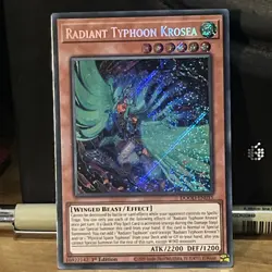 DOOD-EN015 Radiant Typhoon Krosea Secret Rare 1st YuGiOh - Image 1