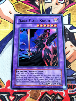 Dark Flare Knight dcr-017 Unltd Ed (HP) Super Rare Yu-Gi-Oh! - Image 1