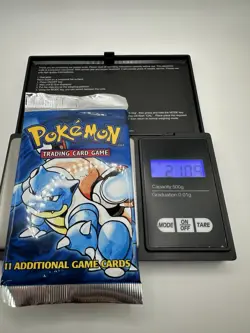 Pokemon Cards Sealed UK 4th Print 1999-2000 Booster Pack Set Blastoise 21.09G - Image 1