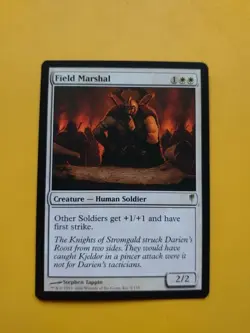 Field Marshal. Human Soldier Coldsnap. Rare. Magic the Gathering Card. - Image 1