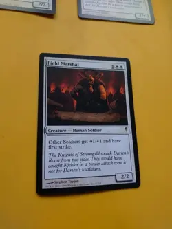Field Marshal. Human Soldier Coldsnap. Rare. Magic the Gathering Card. - Image 3