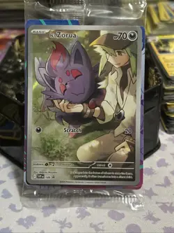 N's Zorua 189 Sv: Scarlet & Violet Promo Cards Holo Sealed - Image 1