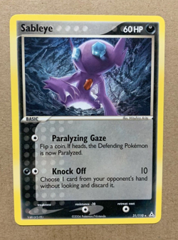 Sableye 31/110 EX Holon Phantoms - Rare Pokemon Card - NM/Mint - Image 1