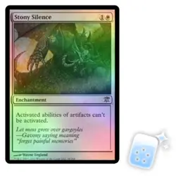 FOIL STONY SILENCE Innistrad ISD Magic MTG MINT CARD - Image 1