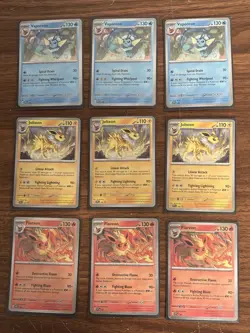 POKEMON TCG Lot Of 9 EEVEELUTIONS Cosmos Holo Promo Cards 167, 168, 169 - Image 2