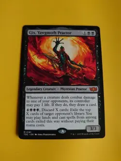 Gix, Yawgmoth Praetor. Mythic TDC M0181 Phyrexian MTG Card. - Image 1