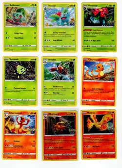57x SPANISH Pokemon Go Cards Partial Set Charizard Venusaur Blastoise Pikachu++ - Image 1