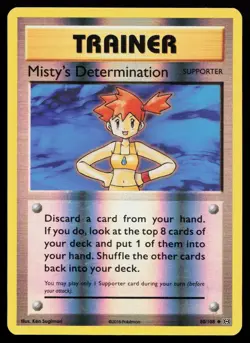 Misty's Determination 80/108 Evolutions Reverse Holo Pokemon Card - Image 1