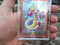 2022 Topps Chrome Metazoo TIZHERUK Orange Refractor 05/25 Card AGS Grade 9 - Image 3