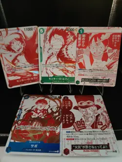 5.X One Piece Card 3rd Anniversary Promo R OP07-033 Monkey D. Luffy n Sabo - Image 1