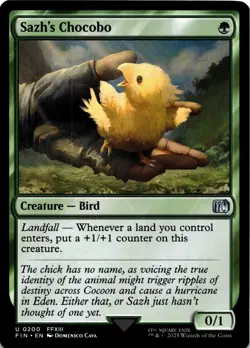 MTG Sazh's Chocobo (200) | NM | Final Fantasy {FIN} - Image 1