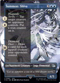 MTG Summon: Shiva (Borderless) (362) | NM | Final Fantasy {FIN} - Image 1