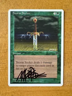 MTG Magic STORM SEEKER Chronicles ARTIST PROOF Signed & Sketched by Mark Poole - Image 1