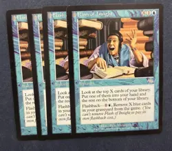 MTG 4X JUDGMENT FLASH OF INSIGHT NM MAGIC THE GATHERING BLUE ENGLISH UNCOMMON - Image 4