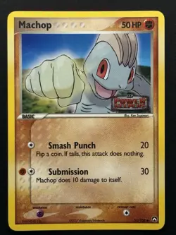 Machop 53/108 Power Keepers Reverse Holo Common Pokemon TCG - MP - Image 1