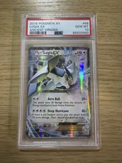 2015 Pokemon TCG XY Ancient Origins Lugia EX 68/98 Ultra Rare Holo PSA 10 GEM MT - Image 1