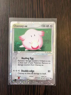 Pokemon TCG Chansey EX EX Ruby & Sapphire 96/109 Holo Ultra Rare LP - Image 1