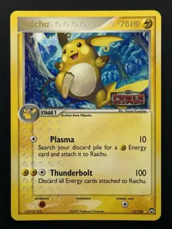 Raichu 12/108 Power Keepers Reverse Holo Rare Pokemon TCG - MP - Image 1