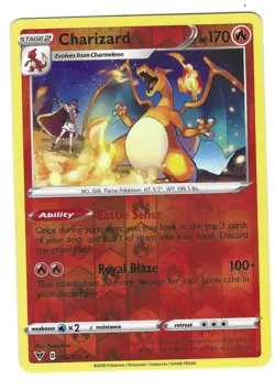 Pokemon TCG: Charizard (Reverse Holo) - 25/185 - SWSH: Vivid Voltage - NM - Image 1