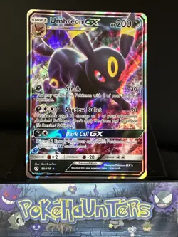 Pokemon Card Umbreon GX 80/149 Sun & Moon Base Set Ultra Rare Holo NM - Image 1