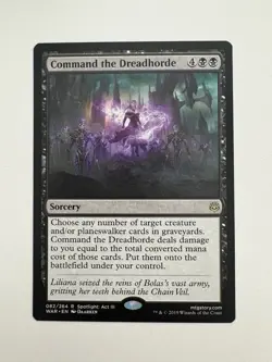 Command the Dreadhorde MTG Magic the Gathering Card NM Near Mint WAR - Image 1
