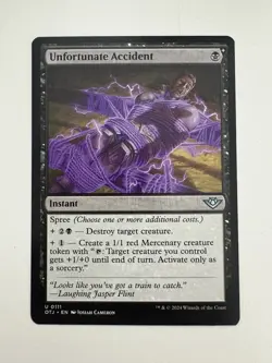 Unfortunate Accident MTG Magic the Gathering Card NM Near Mint OTJ - Image 1