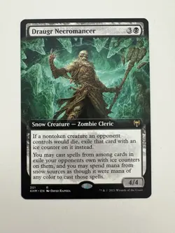 Draugr Necromancer Borderless MTG Magic the Gathering Card NM Near Mint KHM - Image 1