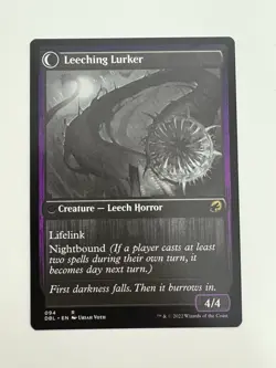 Curse of Leeches / Leeching Lurker MTG Magic the Gathering Card NM Near Mint DBL - Image 2