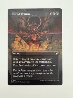 Dread Return Borderless MTG Magic the Gathering Card NM Near Mint CMM - Image 1