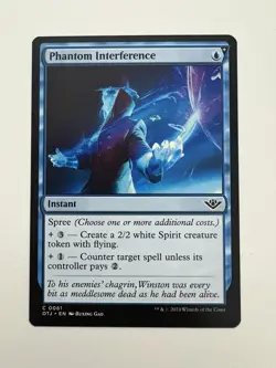 Phantom Interference MTG Magic the Gathering Card NM Near Mint OTJ - Image 1