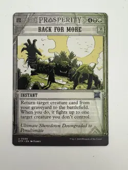 Back for More Showcase MTG Magic the Gathering Card NM Near Mint OTP - Image 1