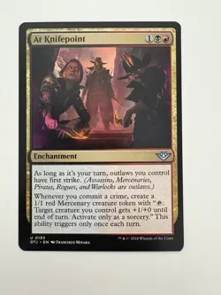 At Knifepoint MTG Magic the Gathering Card NM Near Mint OTJ - Image 1