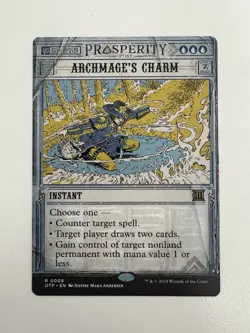Archmage’s Charm Showcase MTG Magic the Gathering Card NM Near Mint OTP - Image 1