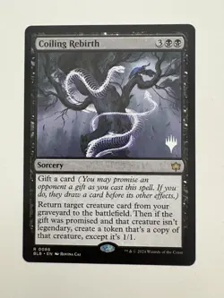 Coiling Rebirth Promo Planeswalker Stamp MTG Magic Gathering Card NM Mint BLB - Image 1