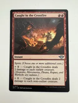 Caught in the Crossfire MTG Magic the Gathering Card NM Near Mint OTJ - Image 1