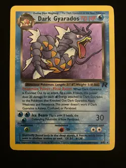 Dark Gyarados TCG Team Rocket Holo Card 8/82 NM Condition Pokemon Card - Image 3