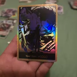 DON!! Rob Lucci Premium Booster Card Gold Frame PRB-02 - Image 1