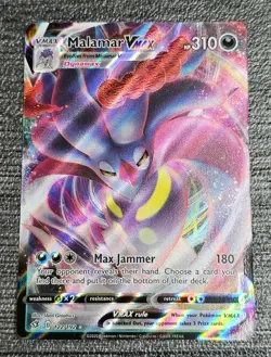Pokemon TCG Malamar VMAX Dynamax Card 122/192 Holo Rebel Clash - Image 1
