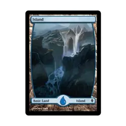 WOTC MtG Zendikar Island #235 (Expanded Border) (C) (Foil) VG+ - Image 1