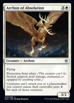 Archon of Absolution - Near Mint MTG Throne of Eldraine - Image 1