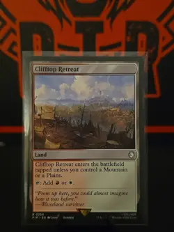 Clifftop Retreat 0258 MTG PIP Fallout Rare NM - Image 1