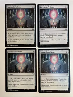 4x Mtg Commander Legends Loreseeker‘s Stone NM/M Magic The Gathering - Image 1