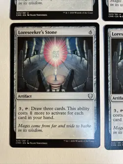 4x Mtg Commander Legends Loreseeker‘s Stone NM/M Magic The Gathering - Image 2