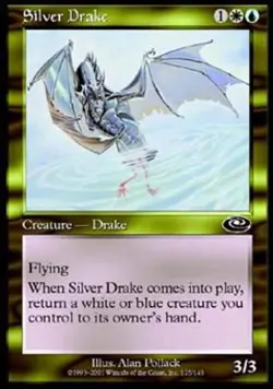 Silver Drake - Medium Play MTG Planeshift - Image 1