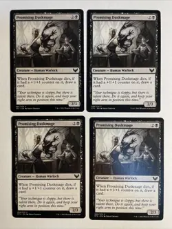 4x Mtg Strixhaven Promising Duskmage NM/M Magic The Gathering - Image 1