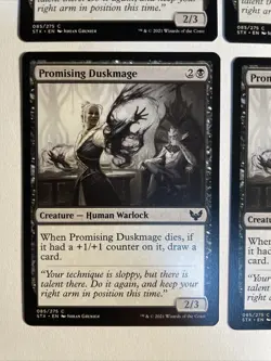 4x Mtg Strixhaven Promising Duskmage NM/M Magic The Gathering - Image 2