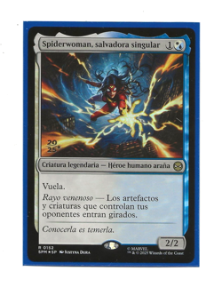SPIDER-WOMAN, STUNNING SAVIOR Foil MARVEL Spider-Man Spanish Magic NM MTG Pre - Image 1