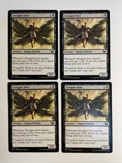 4x Mtg Strixhaven Arrogant Poet NM/M Magic The Gathering - Image 1