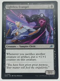 2025 MTG Edge of Eternities/ Lightless Evangel U 0109 [Regular] - Image 1
